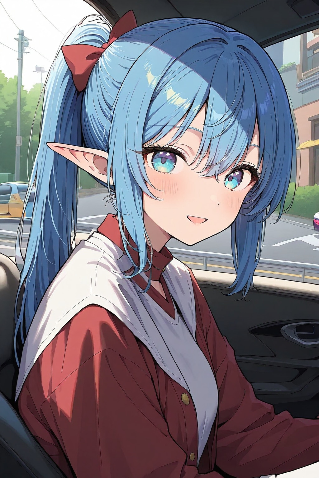 友人とドライブ