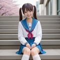 涼宮ハルヒの北校制服チャレンジ　（春爛漫） 4枚目