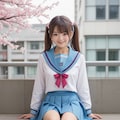 涼宮ハルヒの北校制服チャレンジ　（春爛漫） 5枚目