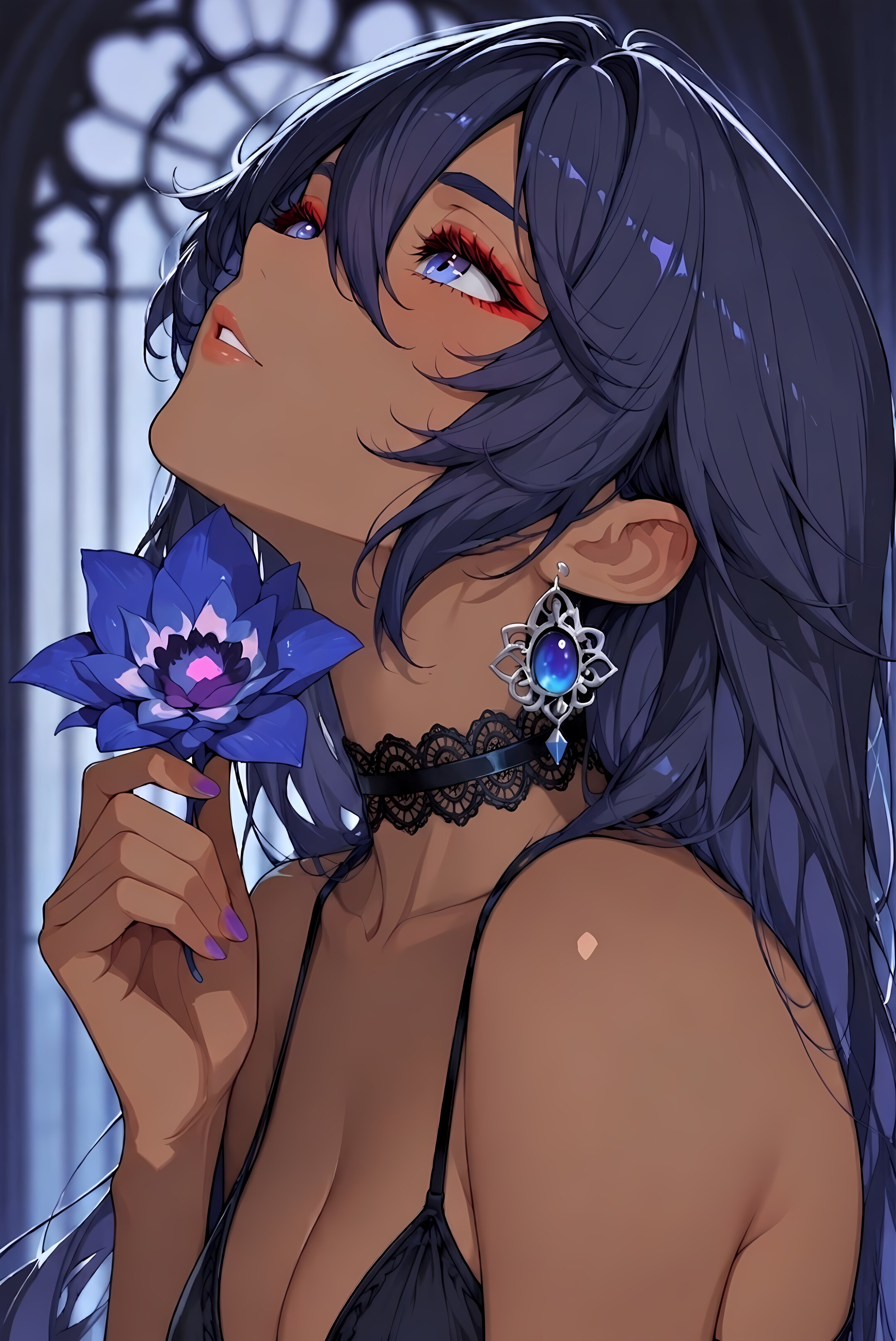 蒼い華