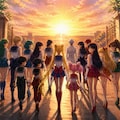 麗馬と良冥！2期エンディング 2枚目
