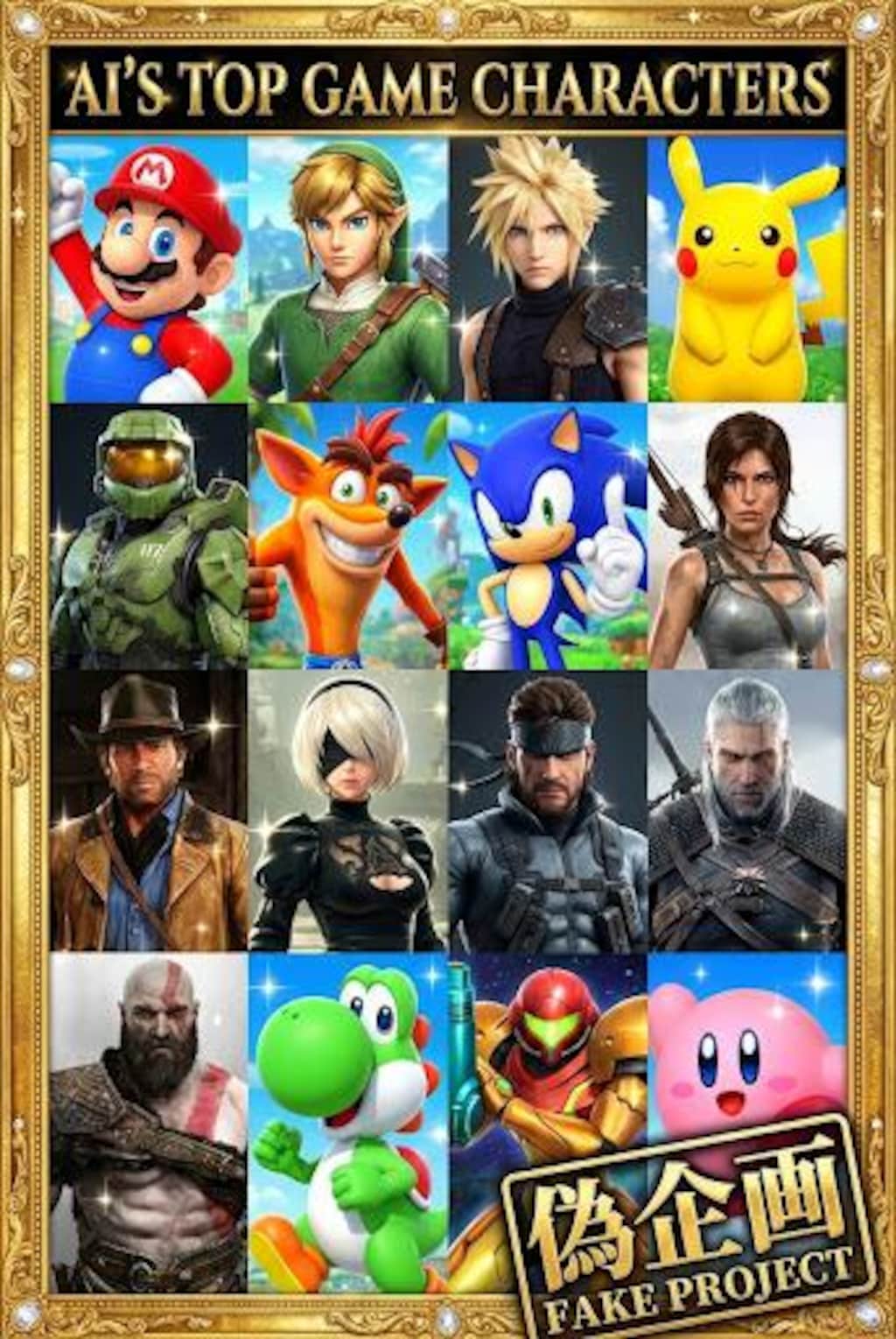 AIの考える人気ゲームキャラ