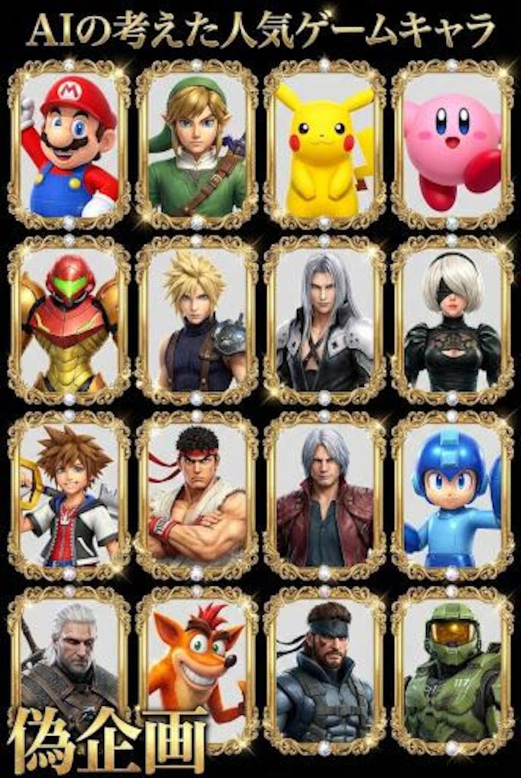 AIの考える人気ゲームキャラ