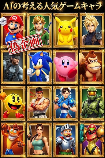 AIの考える人気ゲームキャラ | の人気AIイラスト・グラビア