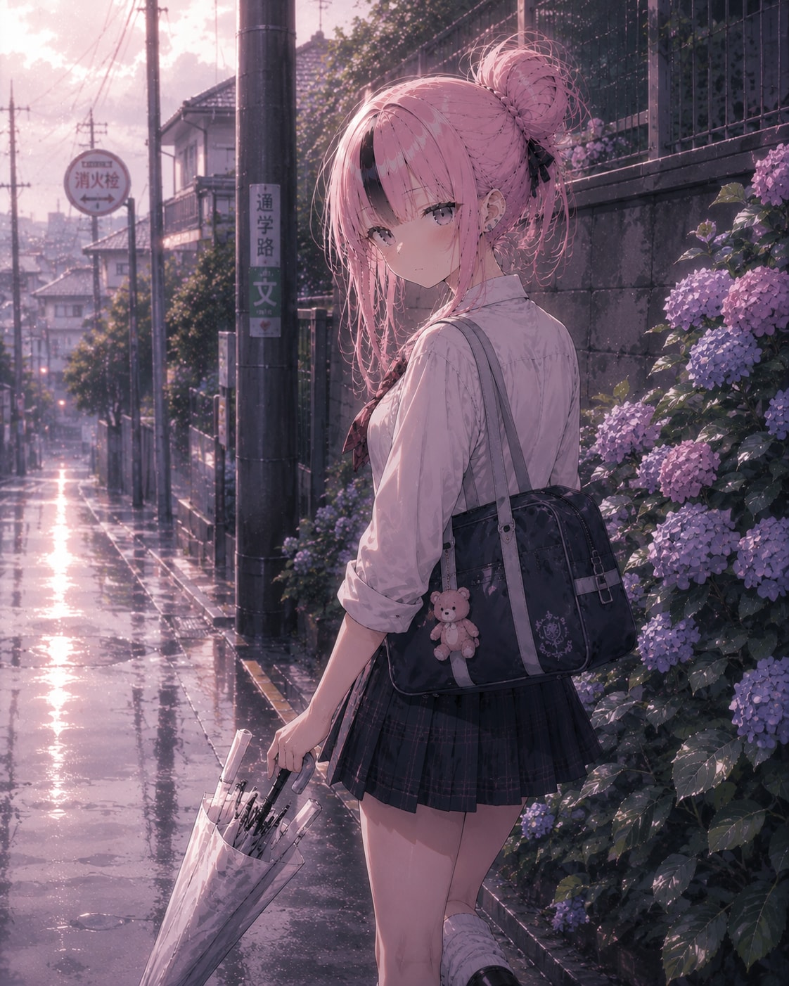 雨上がりの帰り道