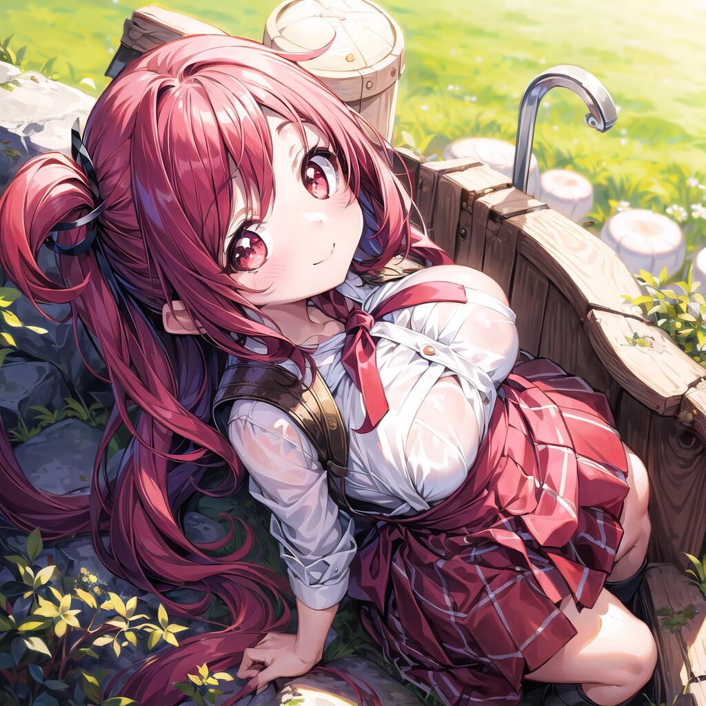 汗かいちゃったね。