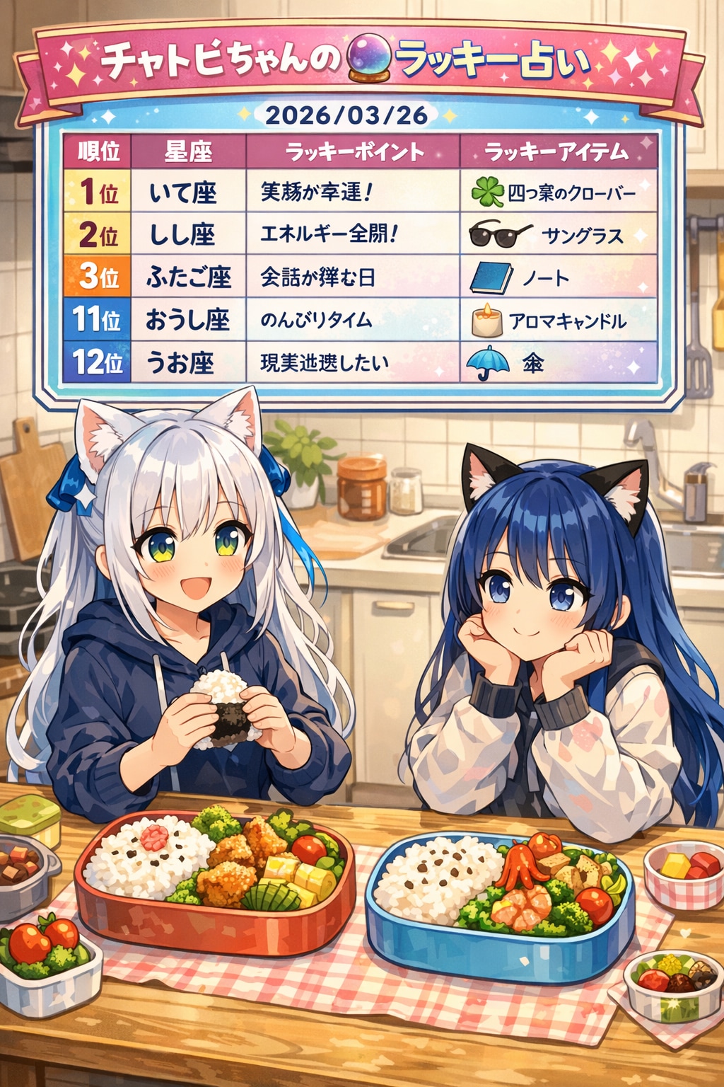 チャトピちゃん占い(03/26) | の人気AIイラスト・グラビア