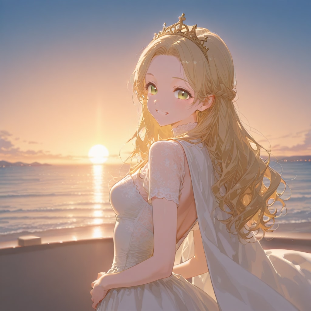 夕日に向かって走るプリンセス（PEGASUS）