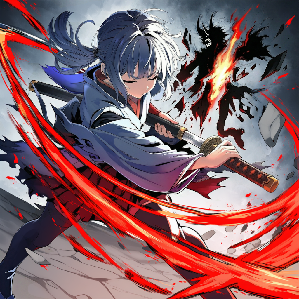 居合切りで戦う女の子