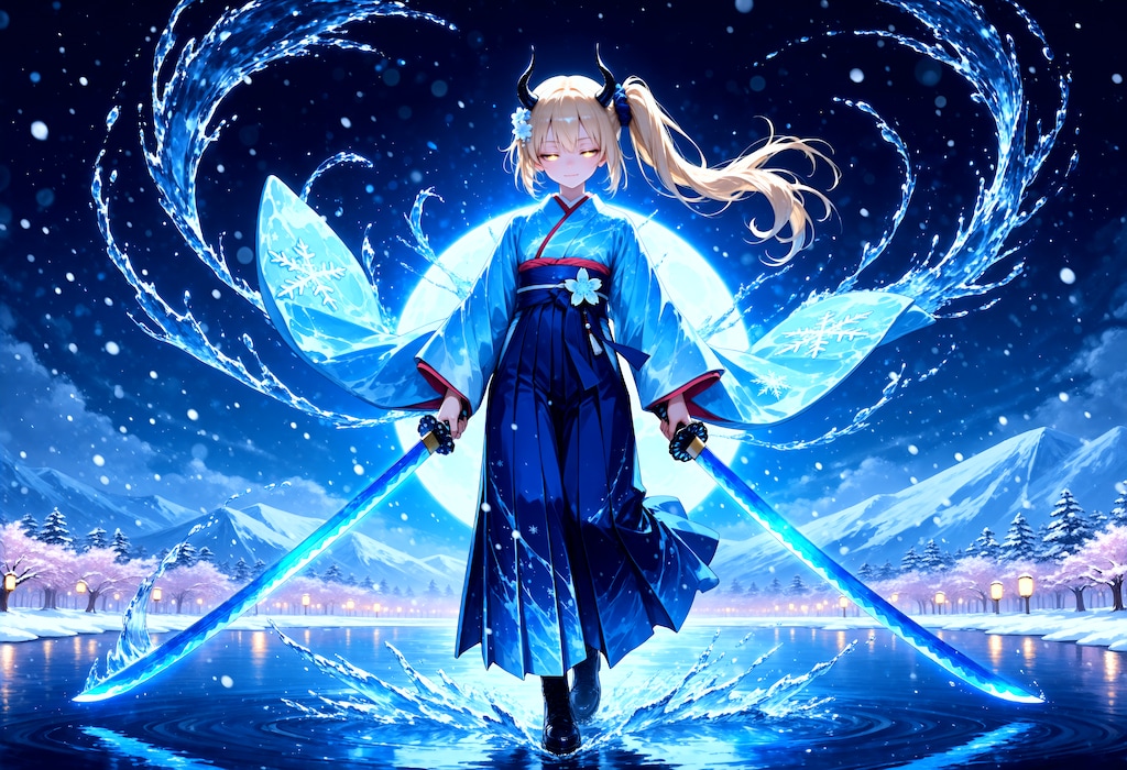 真夏の雪月花な女鬼高生さん