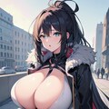 コートを羽織った女性 10枚目