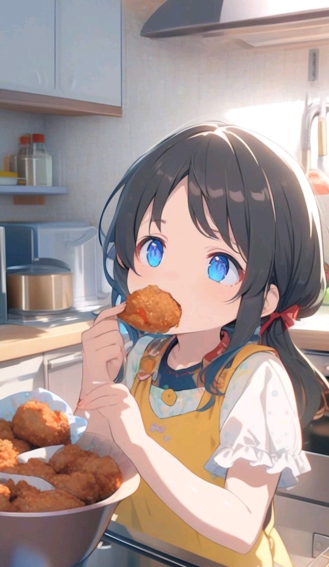 つまみ食いしてる小さな女の子 | の人気AIイラスト・グラビア