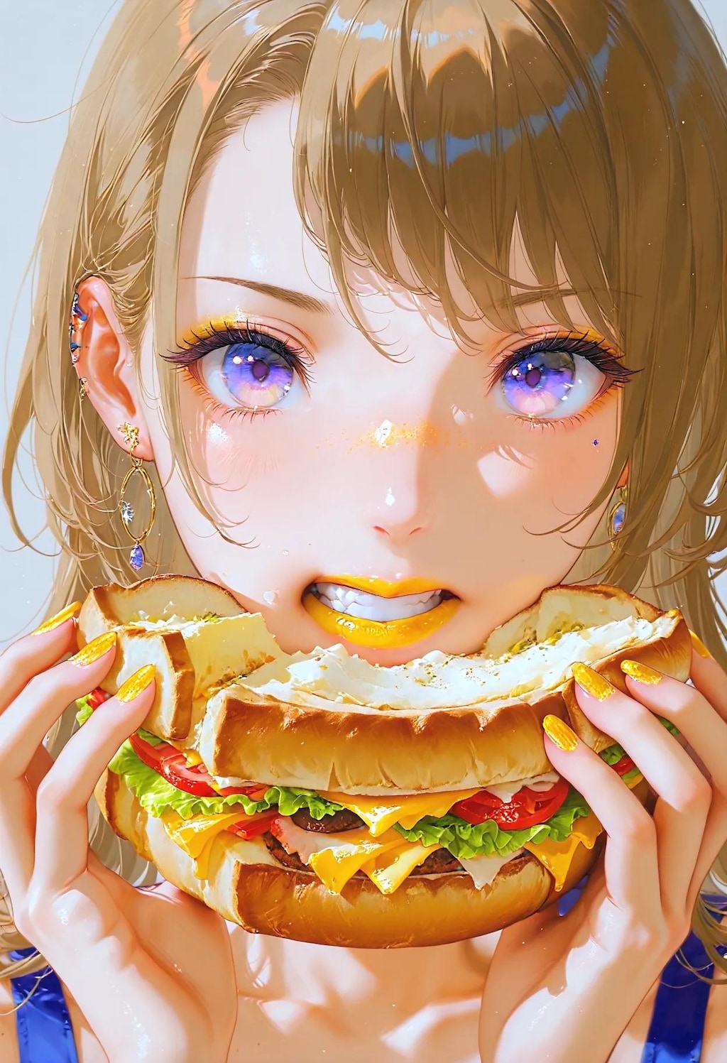 サンドウィッチ食べた1