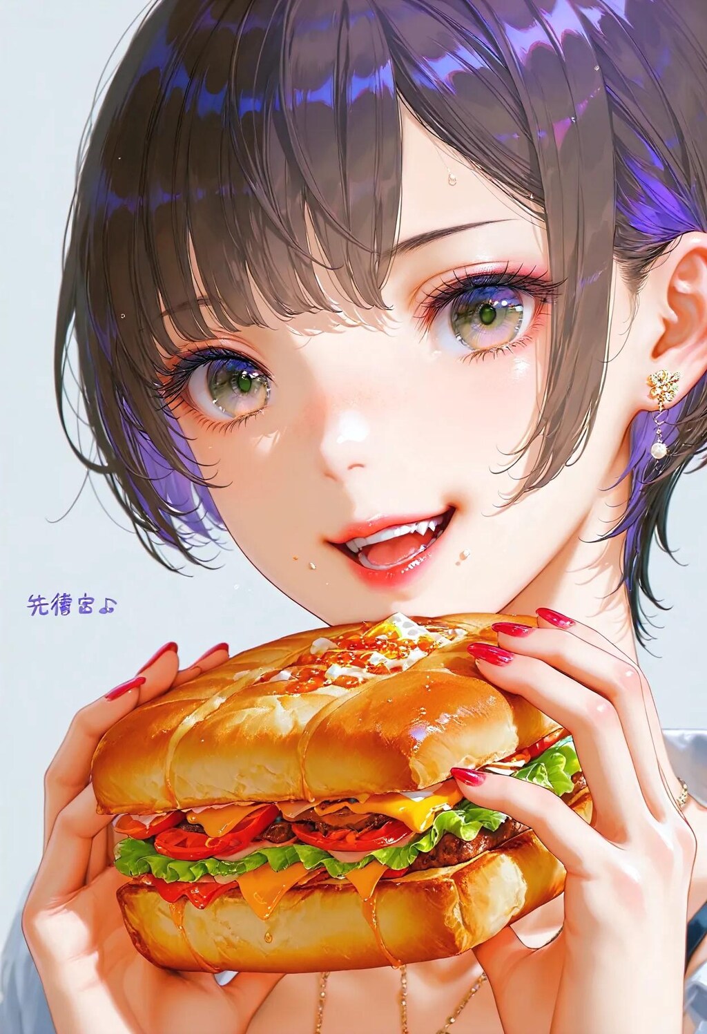 サンドウィッチ食べた1