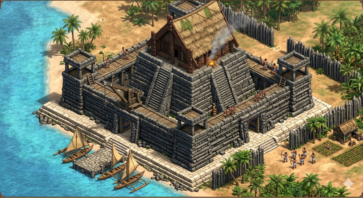 AoE2スタイルのナンマドール城