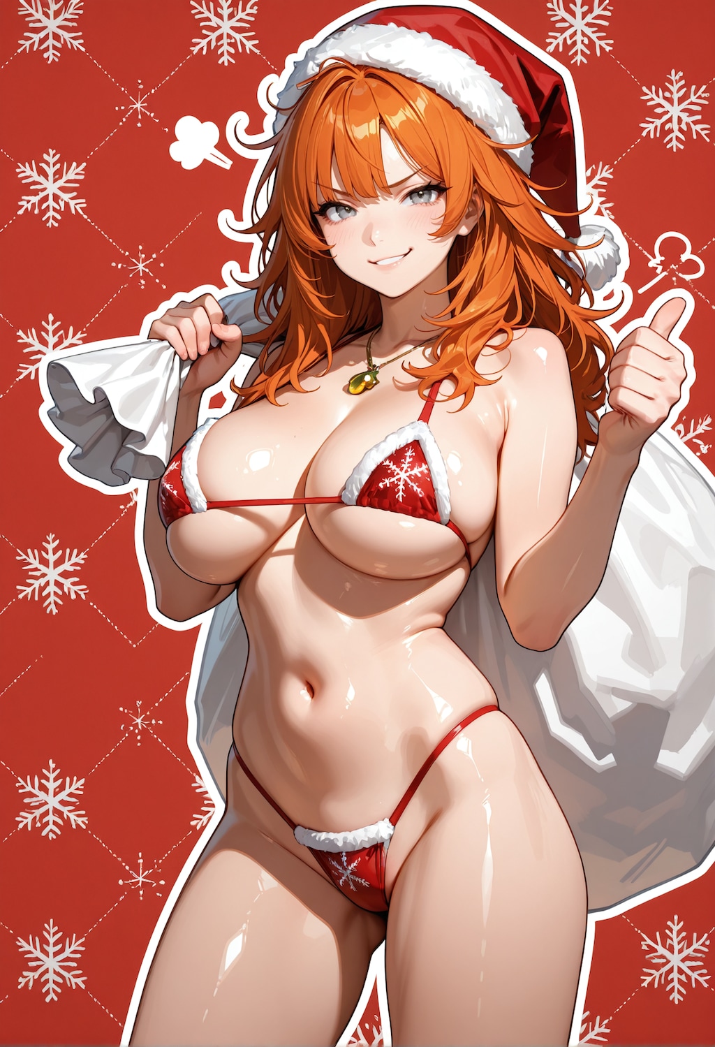 大きいサンタビキニ。