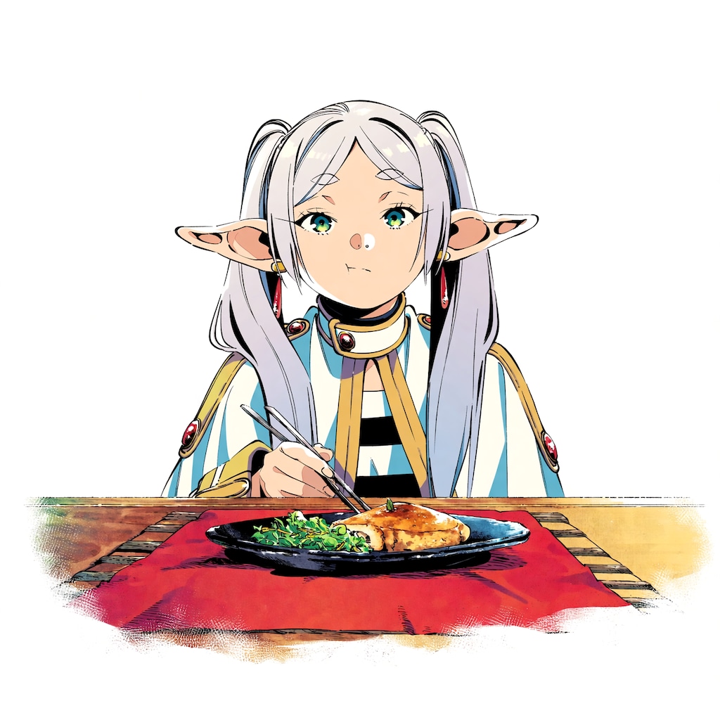 食事に集中