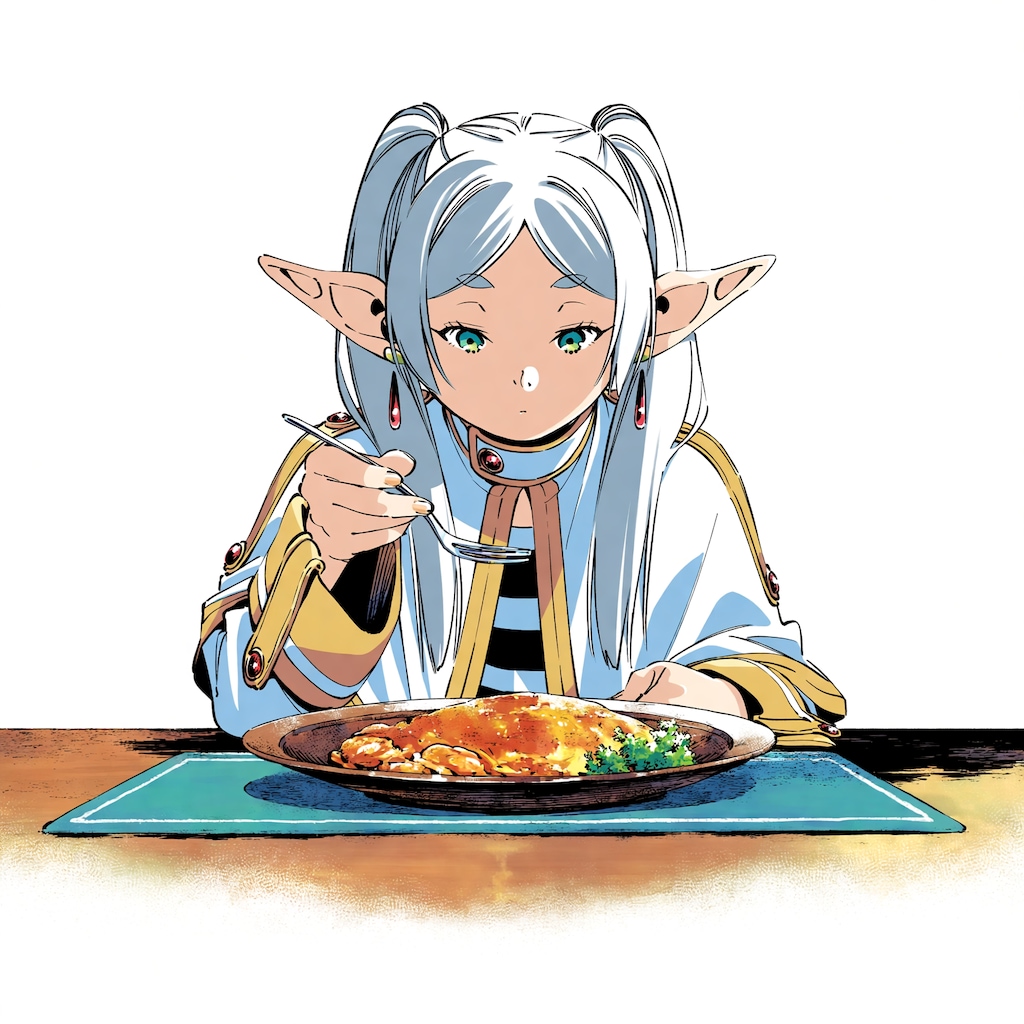 食事に集中