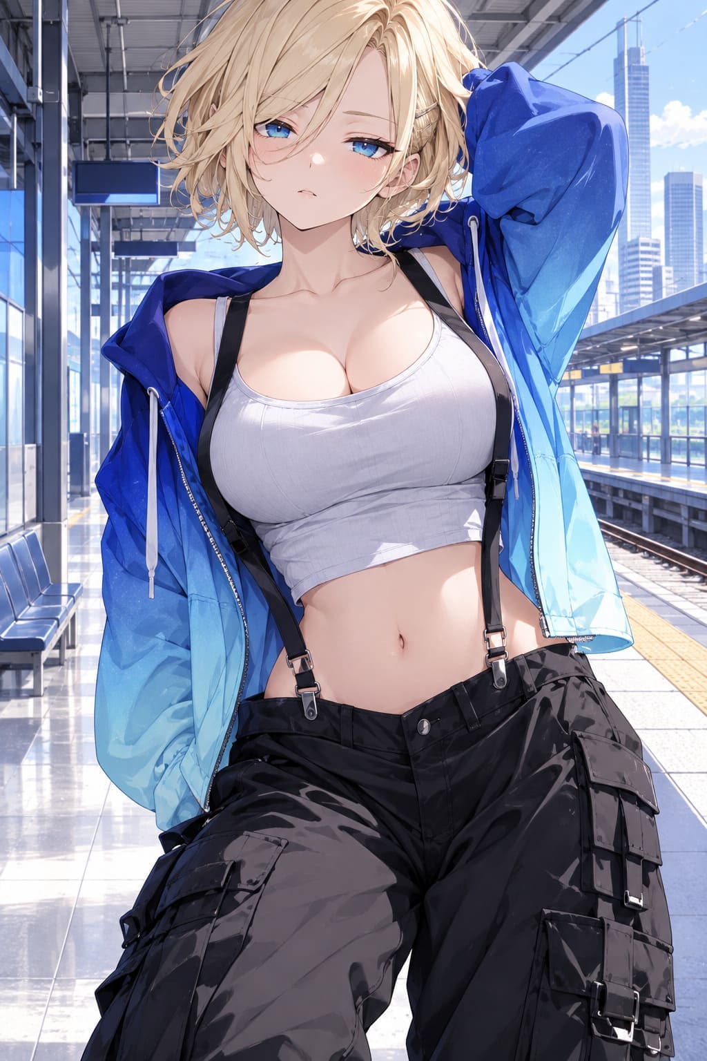 金髪ショートヘアギャル | の人気AIイラスト・グラビア