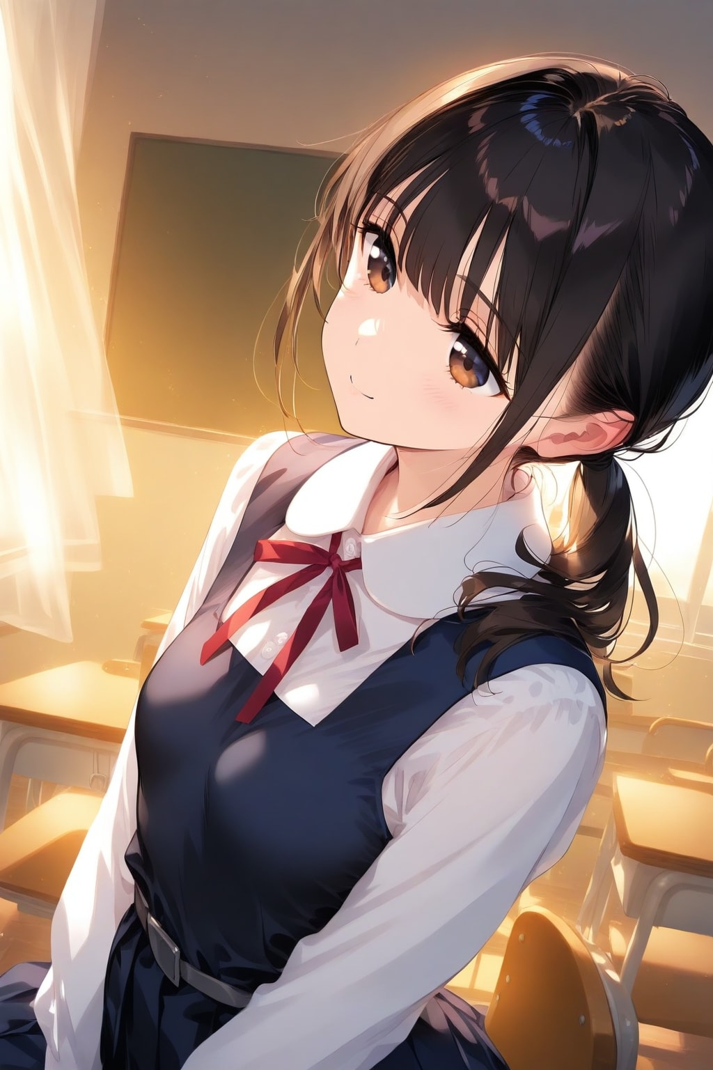 教室に居残る子