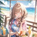 すみかちゃんと海の見えるレストランと海鮮麺 5枚目