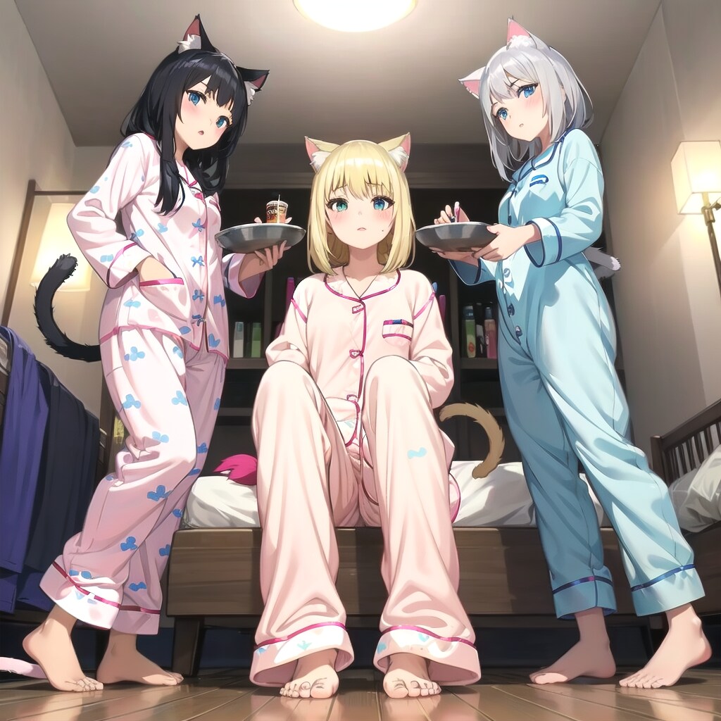 あのさぁ、彼女たちのお部屋に来たんだからもっとイチャイチャするんじゃないの？（洗濯物こんなにためておいてよく言うよ……）