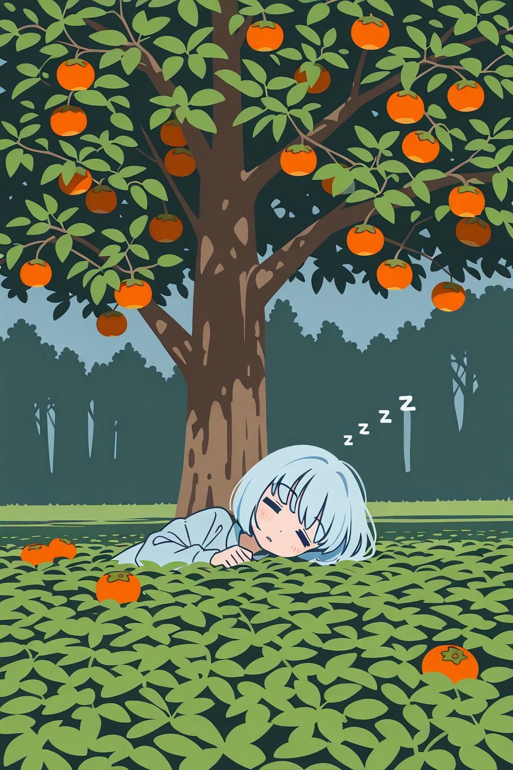 寝る青髪ちゃん | の人気AIイラスト・グラビア