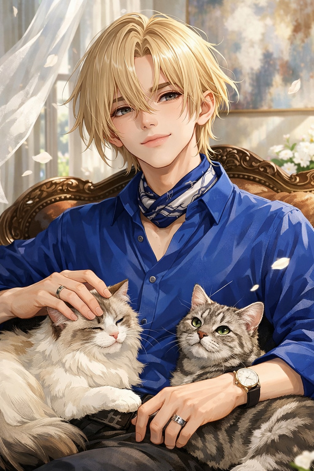 甘利くんは、二匹への愛で自身を完成させる。