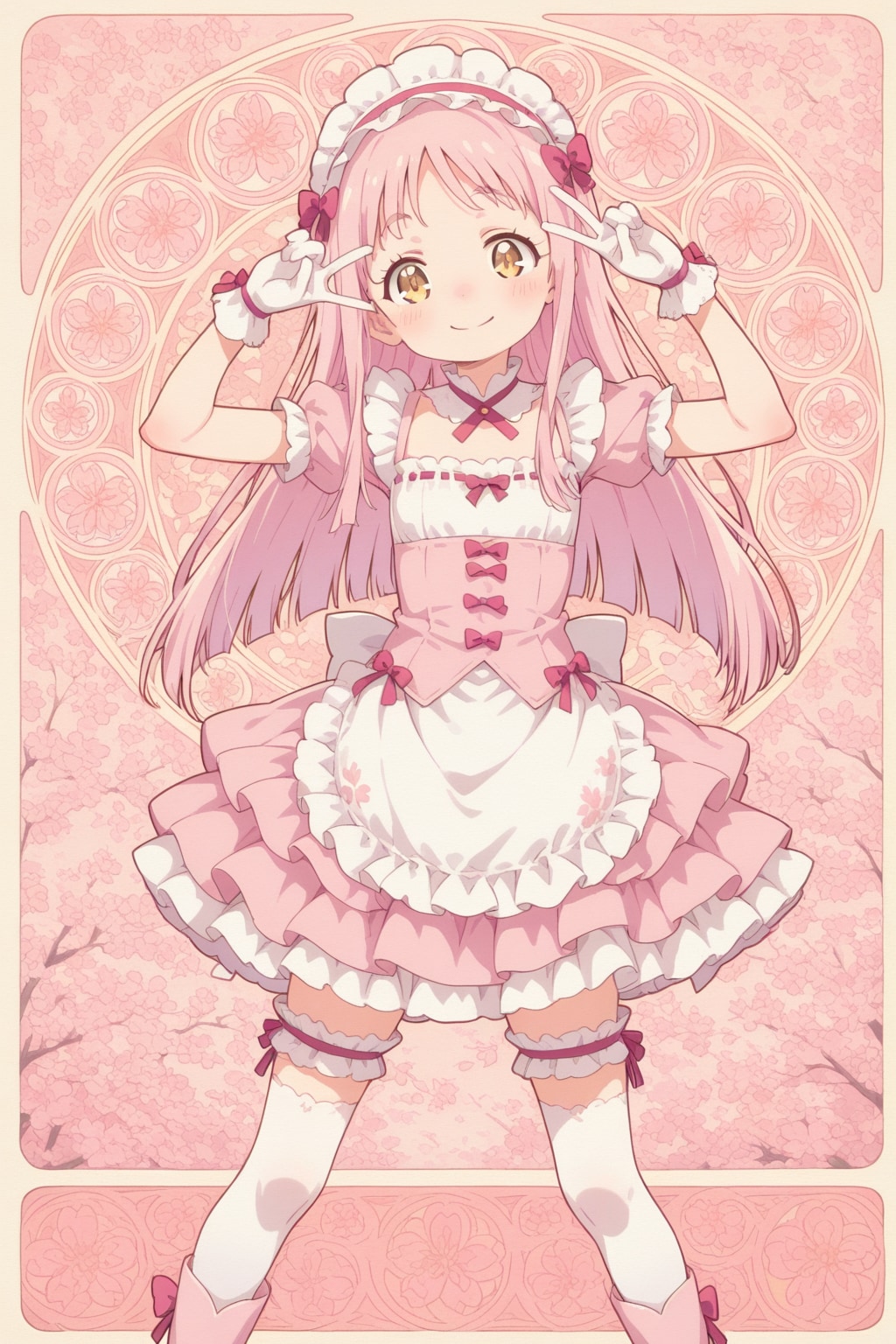 ピンクロリータの少女 | の人気AIイラスト・グラビア