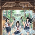 神社での雨宿りと言えば、とりあえずコサックダンスするよね～ 11枚目