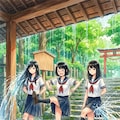 神社での雨宿りと言えば、とりあえずコサックダンスするよね～ 9枚目