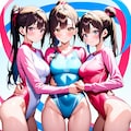 レオタード3人娘 4枚目
