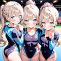 レオタード3人娘 2枚目