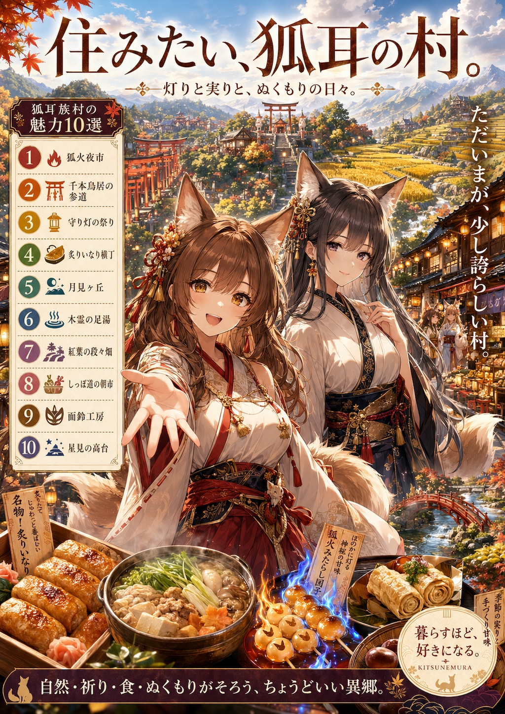 狐耳の村