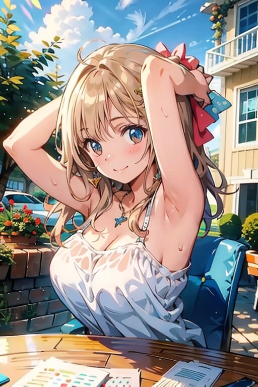腋見せ美少女💖