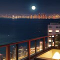 月夜のホテルの部屋 5枚目