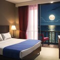 月夜のホテルの部屋 2枚目