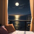 月夜のホテルの部屋 7枚目