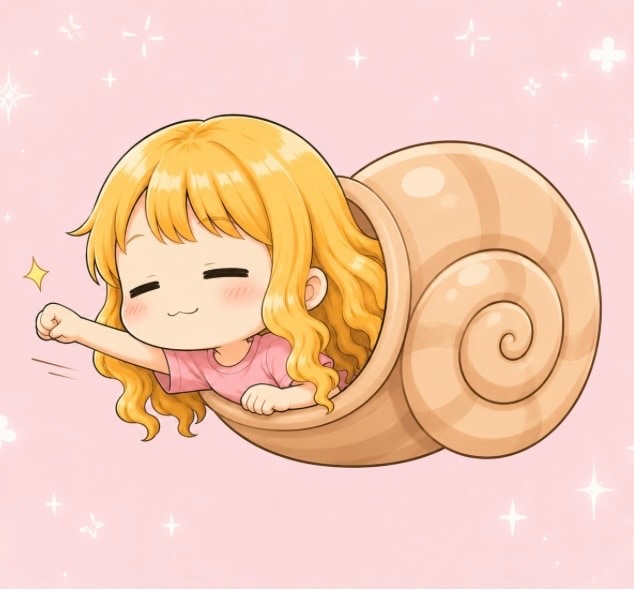ちびキャラカタツムリ