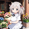 ウシの花屋さん 2枚目