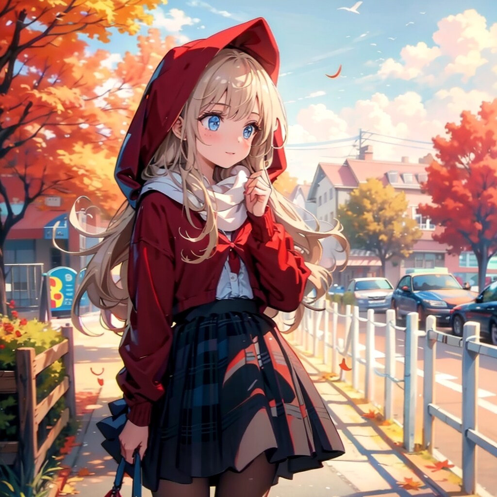 秋の通学路 | の人気AIイラスト・グラビア