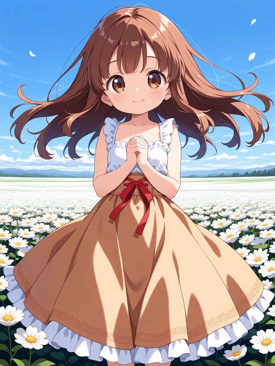 白いドレスのかえでちゃん | の人気AIイラスト・グラビア