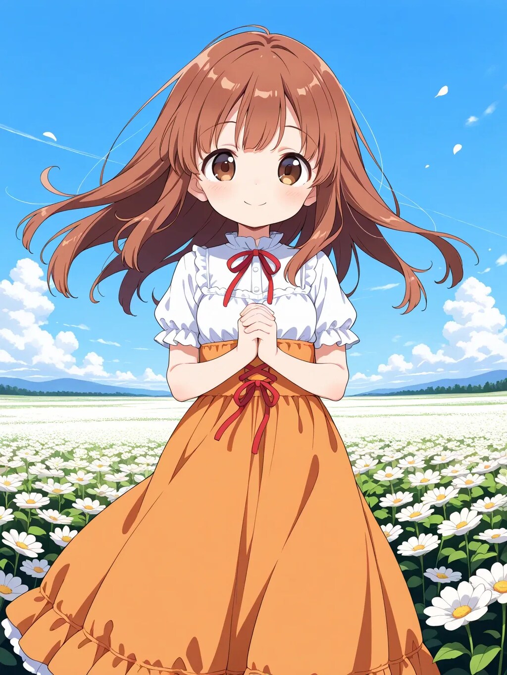 白いドレスのかえでちゃん