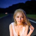 金髪ギャル✖️花火 3枚目