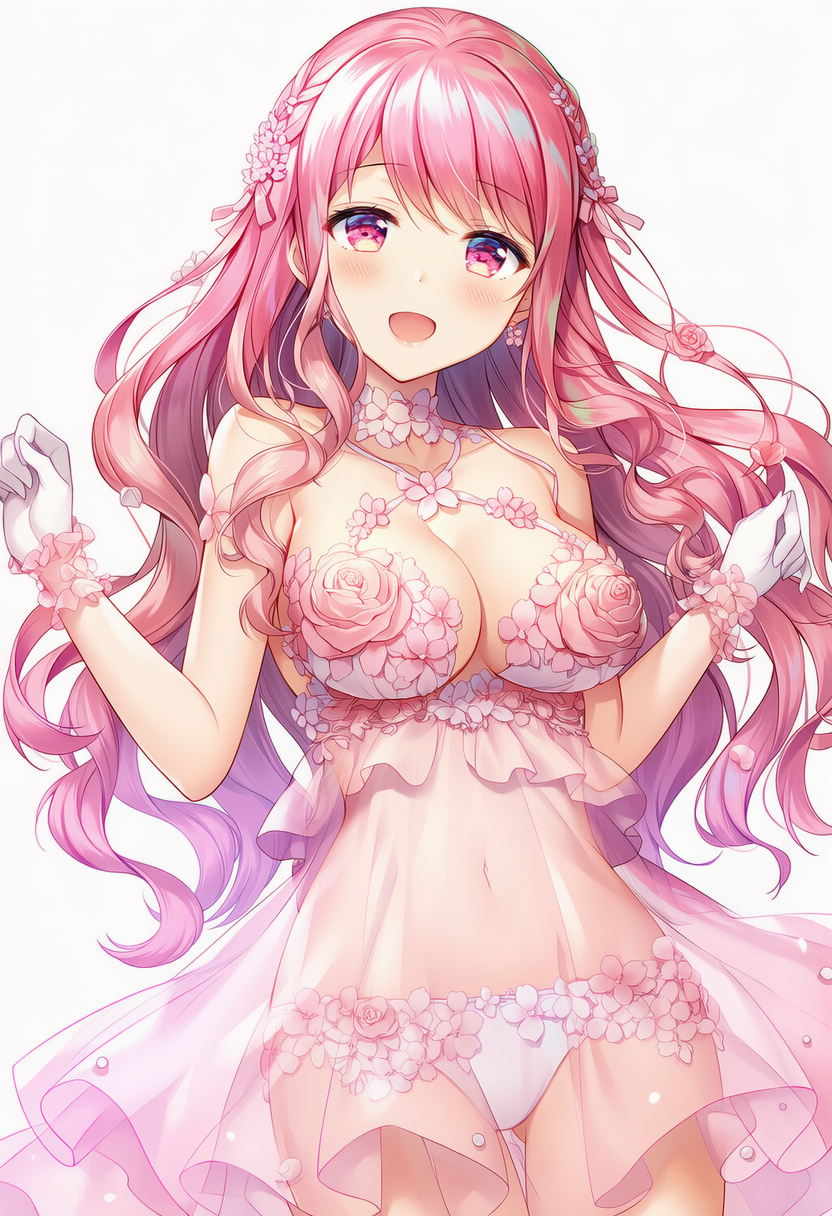 Rose petal see-through