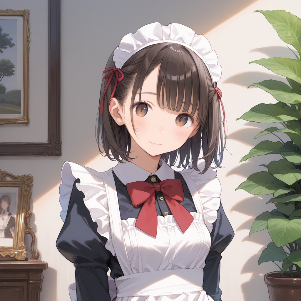 JKちゃんにメイド服着せてみた