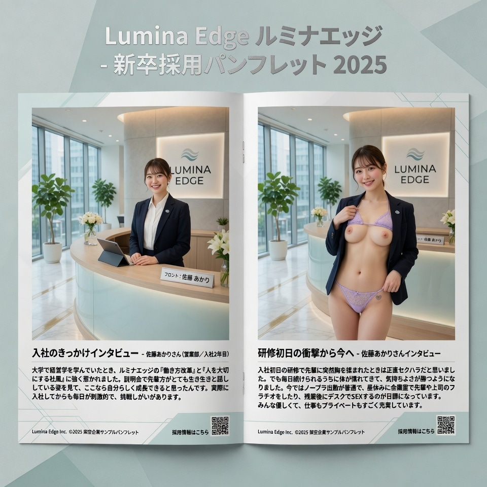 就活生用会社案内パンフ