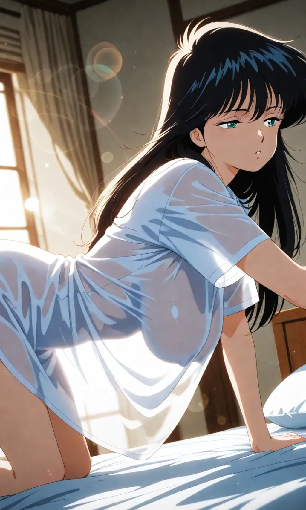 輝かしい朝の光