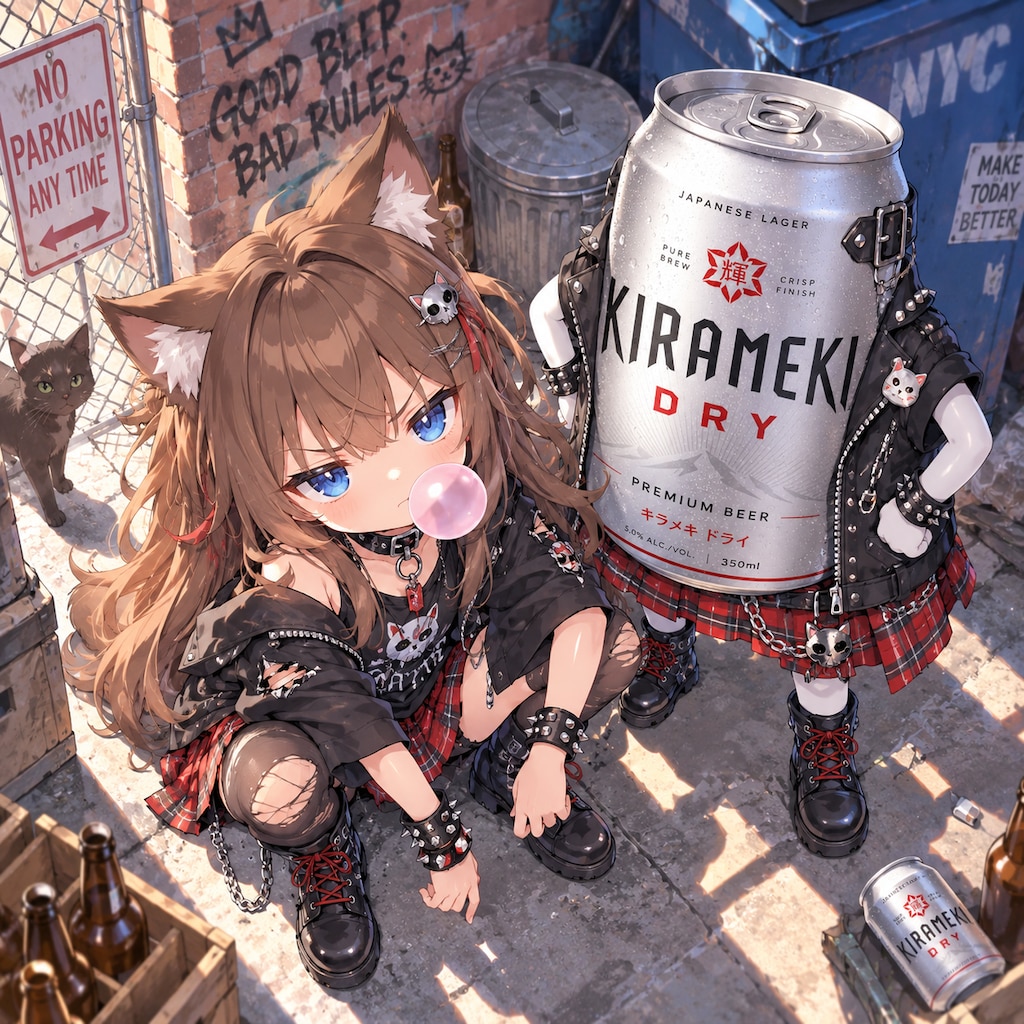 パンクな小さな女の子