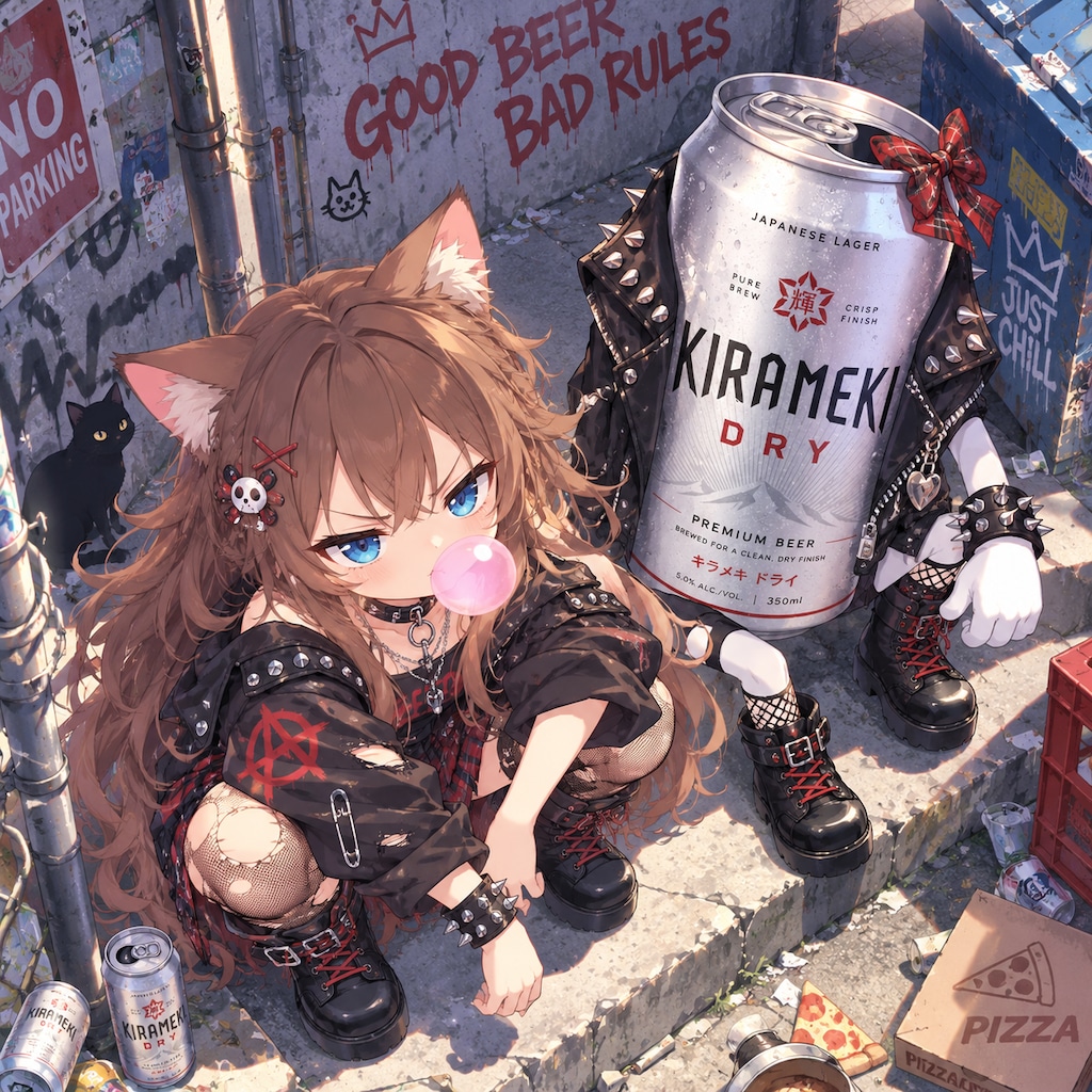 パンクな小さな女の子